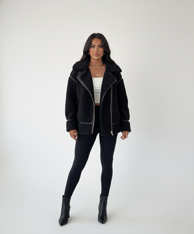 Black Fur Jacket | LouLou Couture