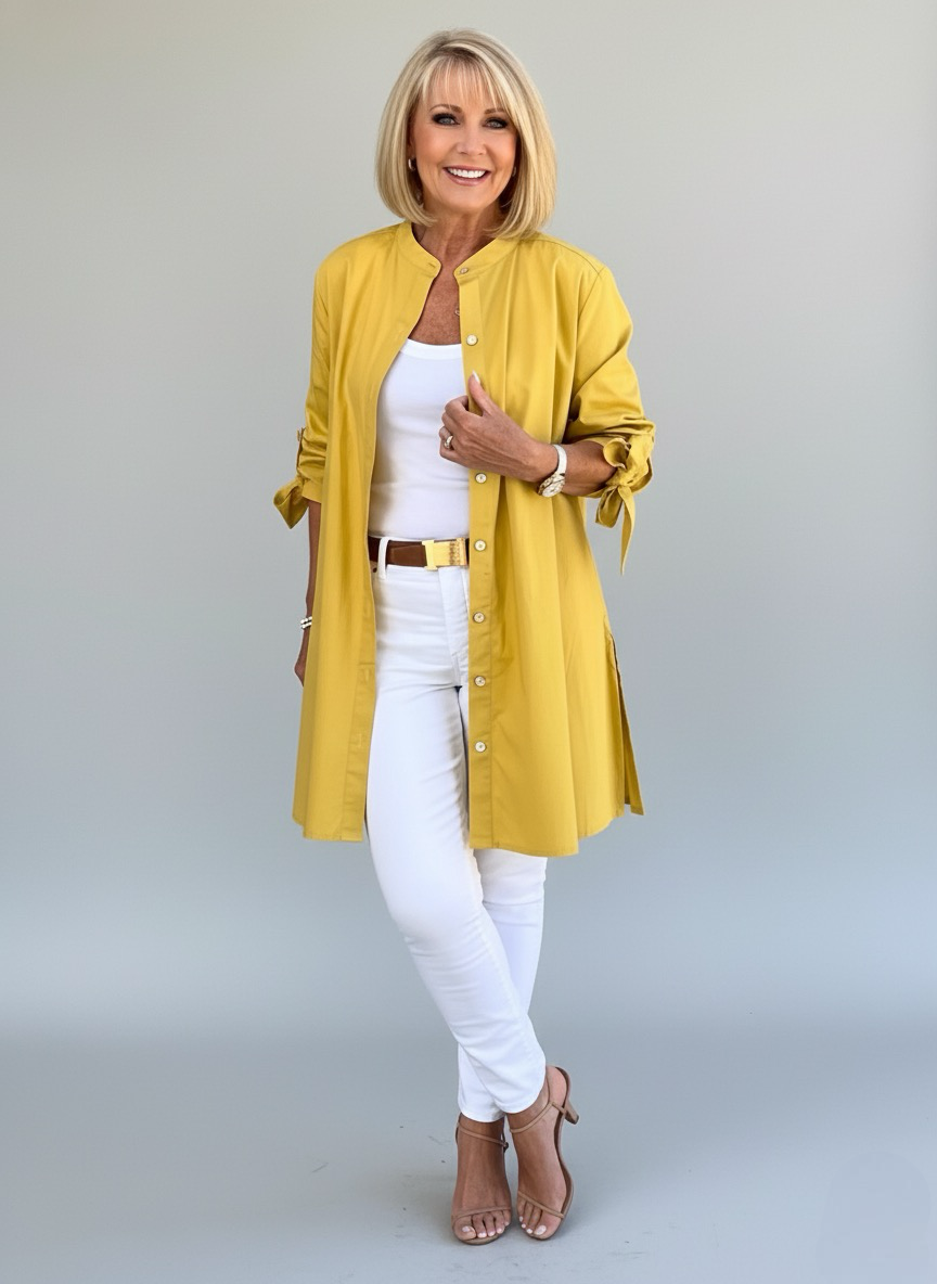 Classy Long Shirt Jacket | LouLou Couture