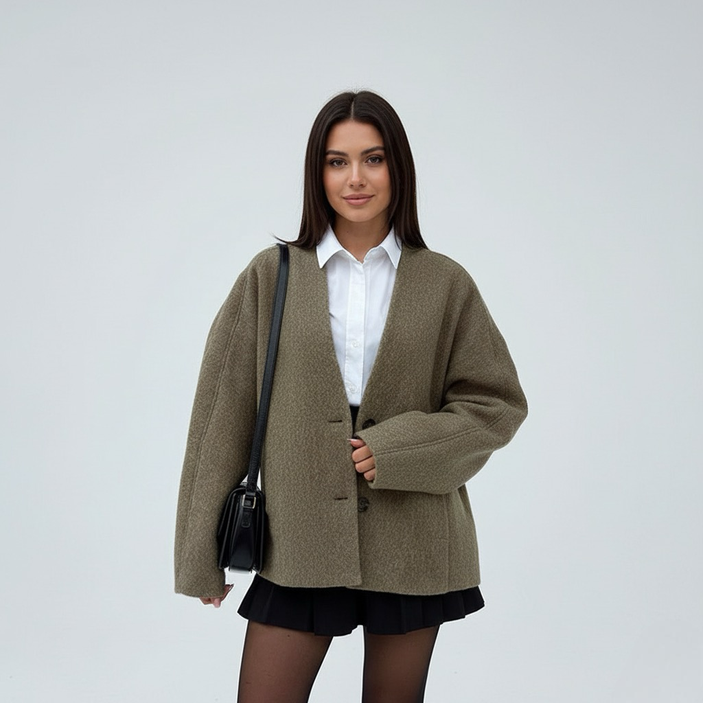 Classy Long Sleeve Button Jacket | LouLou Couture