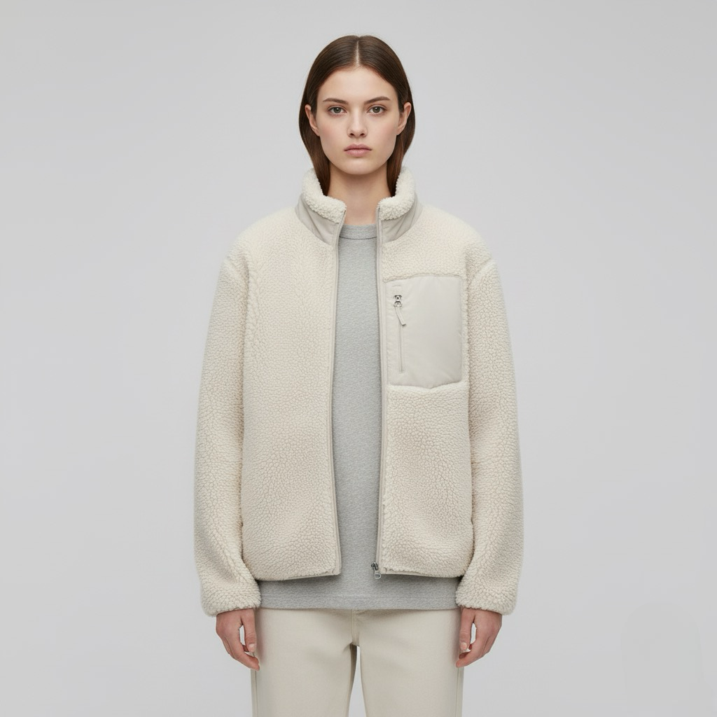 Long Sleeve Zip-Up Winter Jacket | LouLou Couture