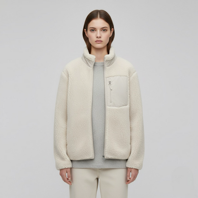 Long Sleeve Zip-Up Winter Jacket | LouLou Couture