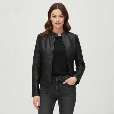 Sleek Zip-Up Jacket | LouLou Couture