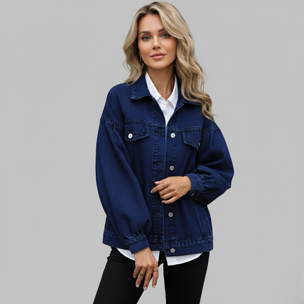 Casual Long Sleeve Button Jacket | LouLou Couture