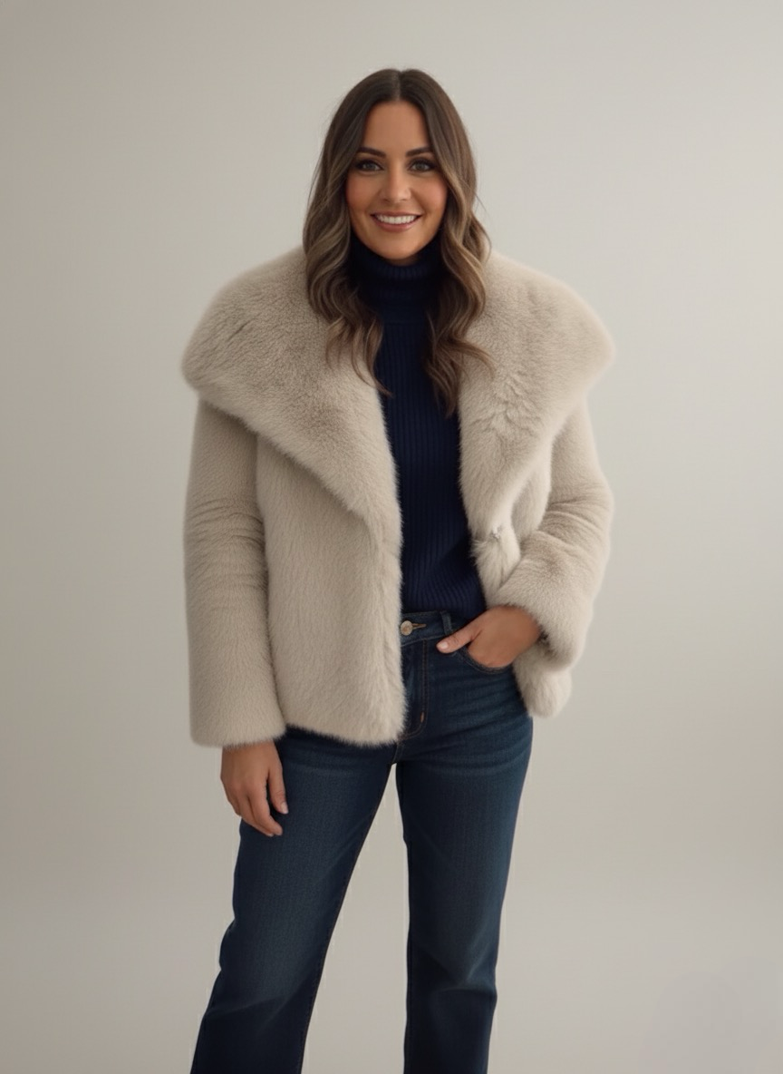 Beige Siberia Coat | LouLou Couture