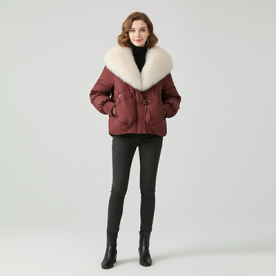 Winter Short Fur Collar Jacket | LouLou Couture