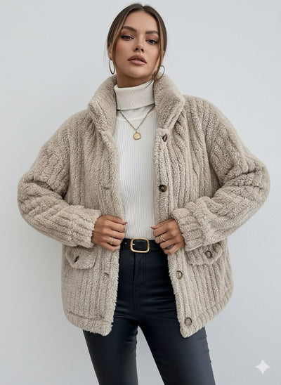 Double-Sided Velvet Button Cardigan | LouLou Couture