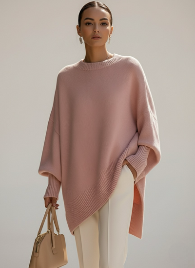 Oversized Knit Poncho Sweater | LouLou Couture