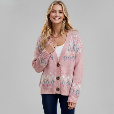 Sophie Pink Comfort Cardigan | LouLou Couture