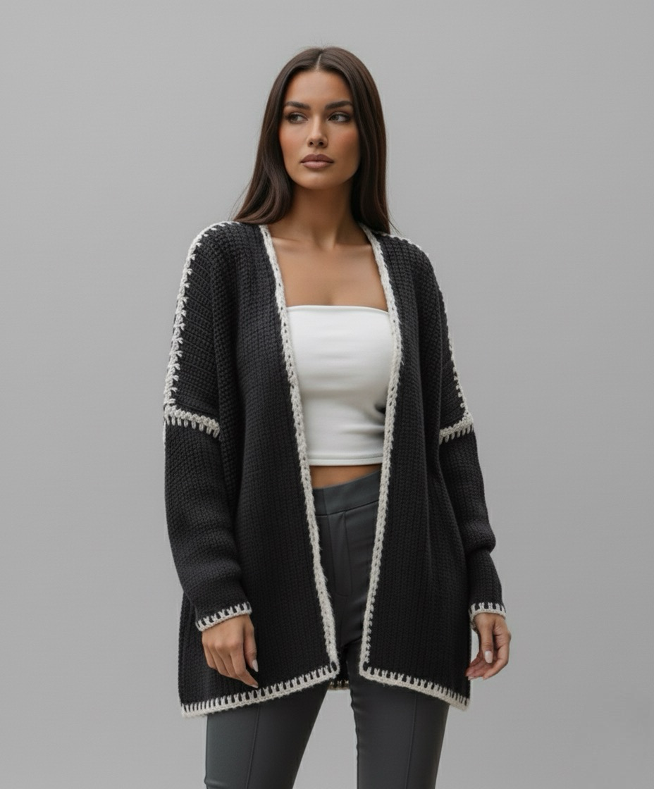 The Contrast Cardigan | LouLou Couture