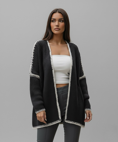 The Contrast Cardigan | LouLou Couture