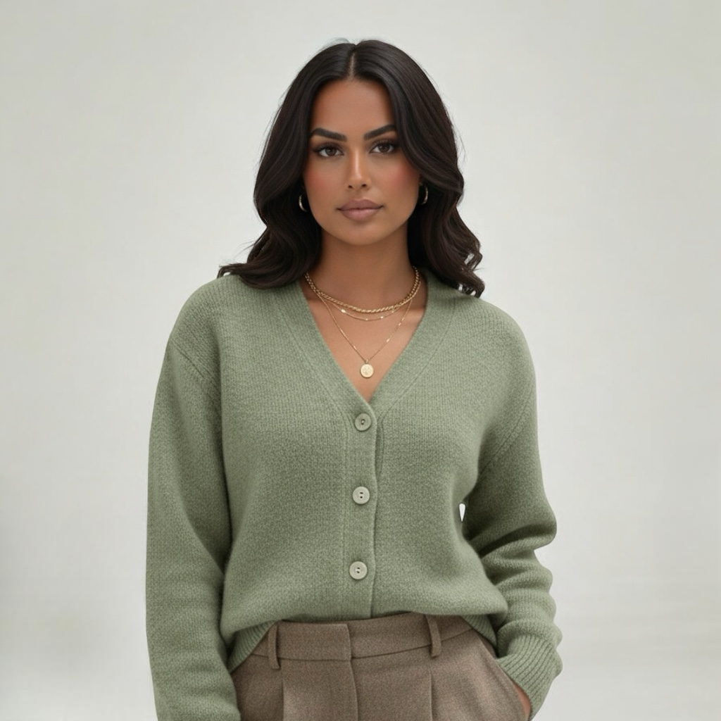 Vintage Crew Neck Knitted Cardigan | LouLou Couture