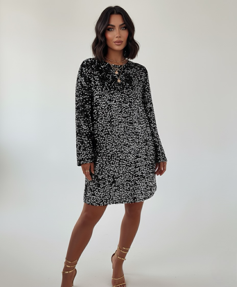 Silver Sequin Dress | LouLou Couture