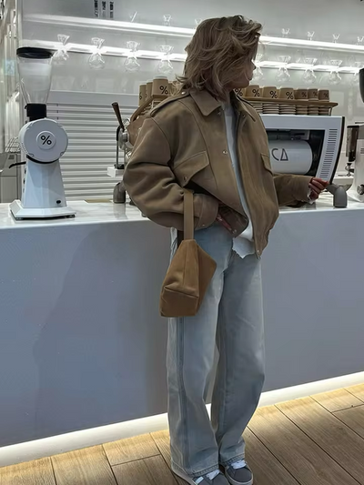 Suède Bomber Jacket | LouLou Couture