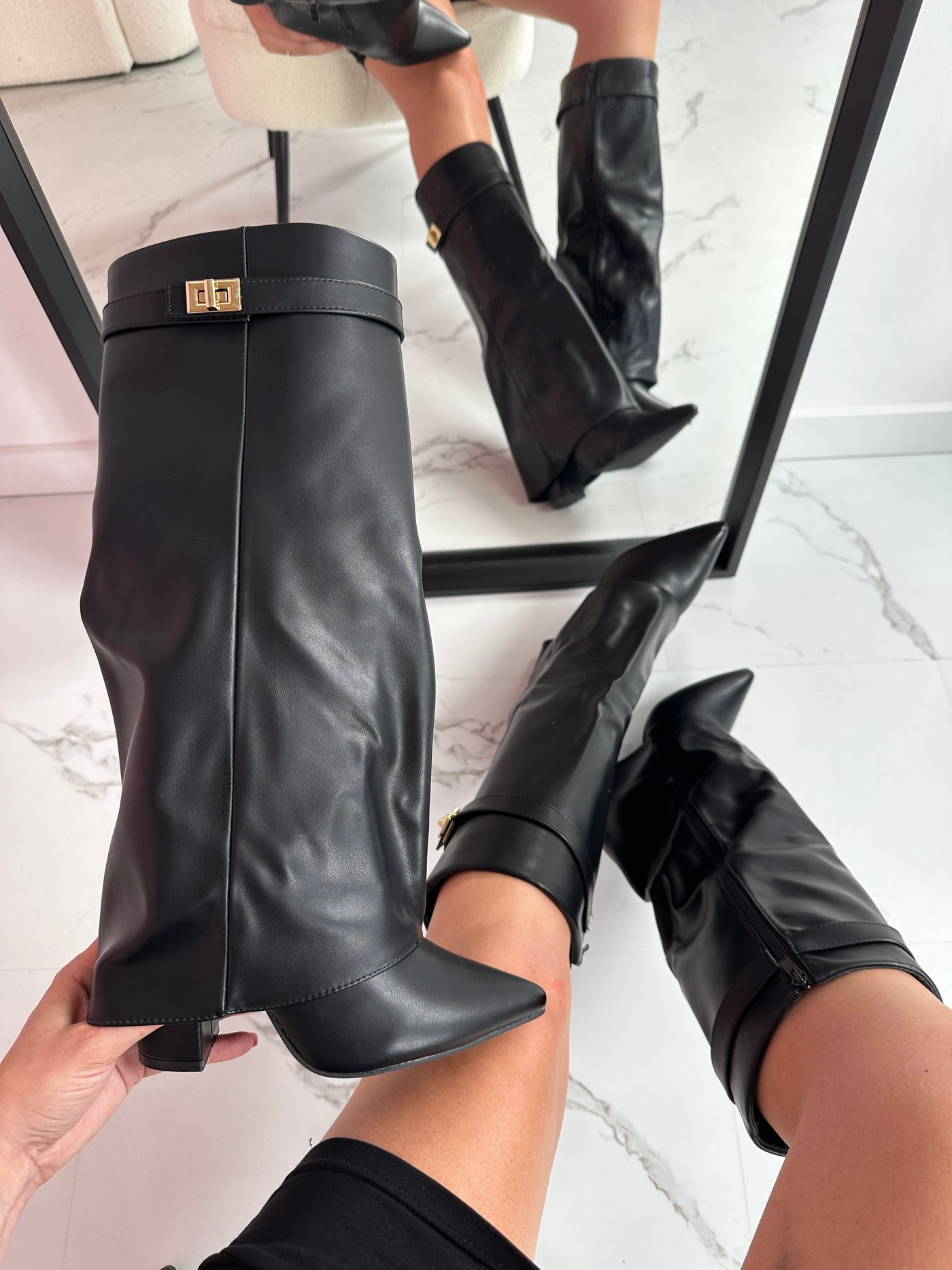 Black Leather Boots | LouLou Couture