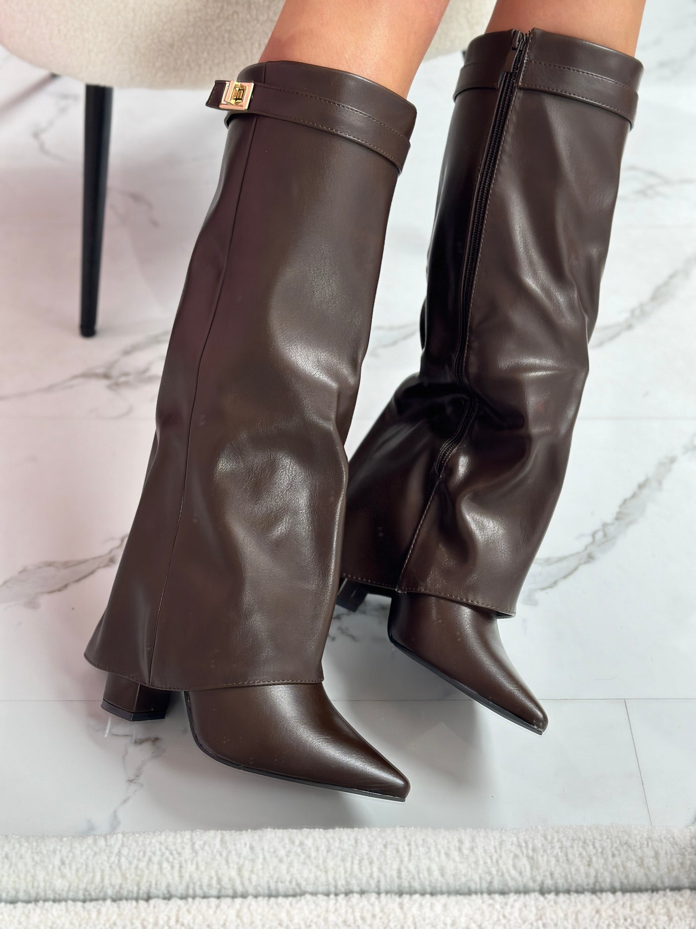 Brown Leather Boots | LouLou Couture