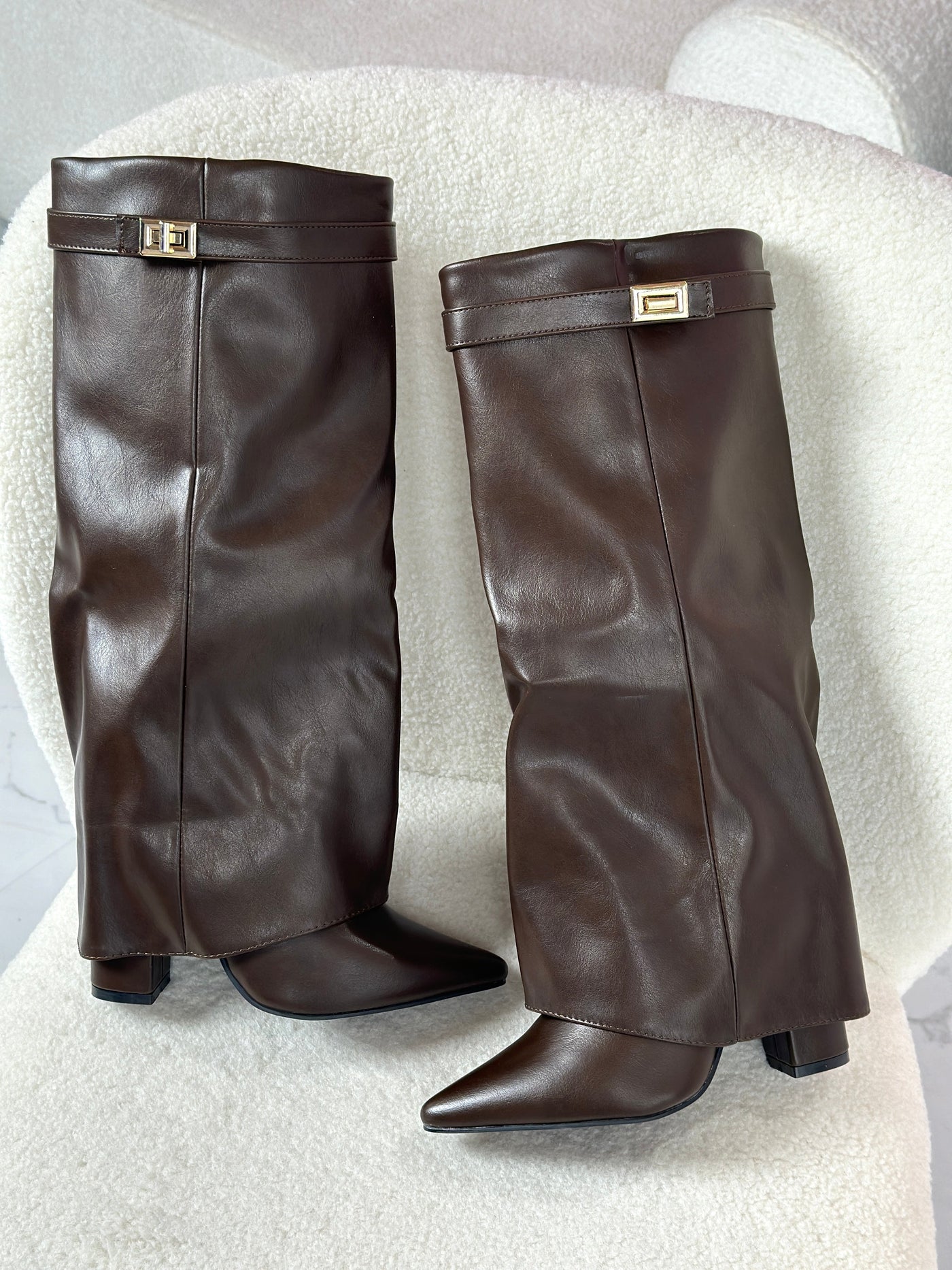 Brown Leather Boots | LouLou Couture
