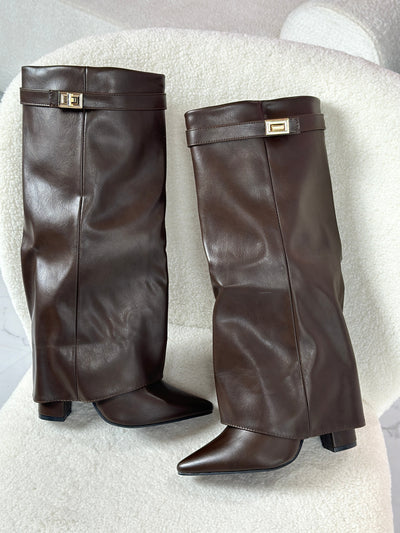 Brown Leather Boots | LouLou Couture