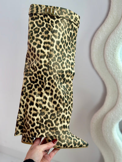Leopard Leather Boots | LouLou Couture