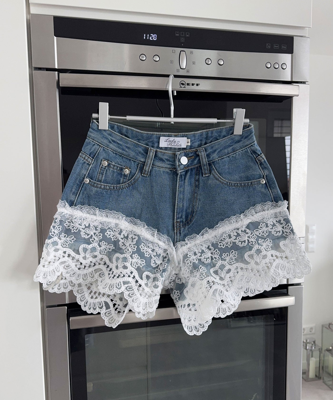 Denim Lace Shorts | LouLou Couture