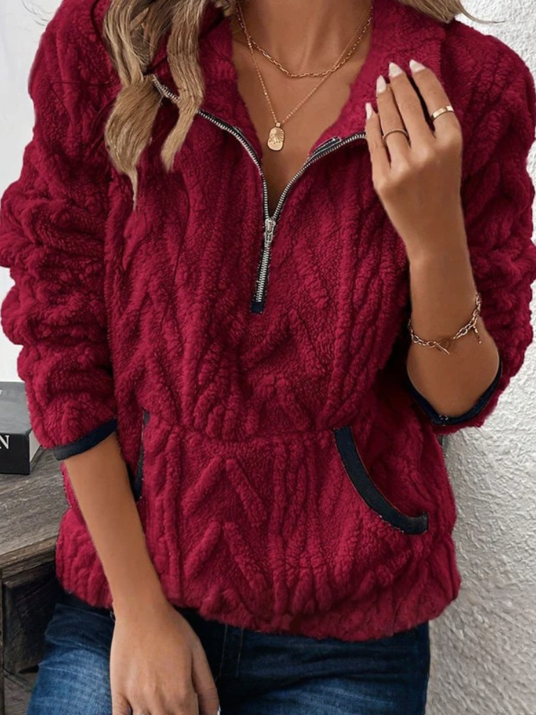 Plush Half Zip | LouLou Couture