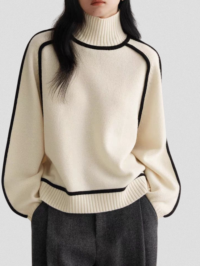 Eloise Contrast Sweater | LouLou Couture