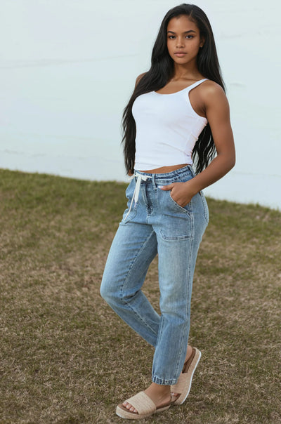 Joggers with Drawstring | LouLou Couture