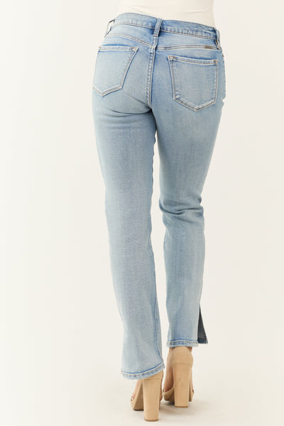 Women's Light Blue Jeans Straight Leg | LouLou Couture