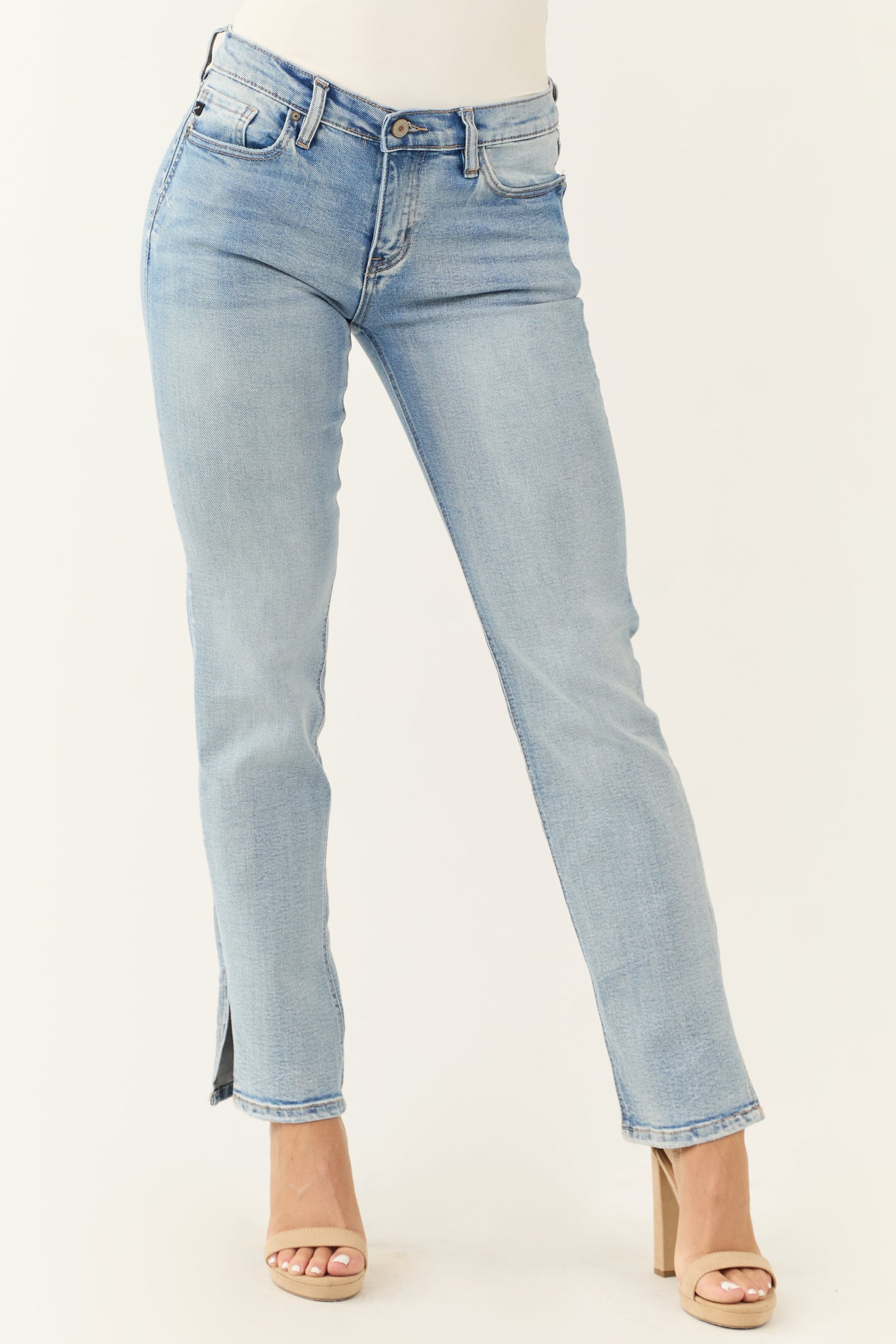 Women's Light Blue Jeans Straight Leg | LouLou Couture