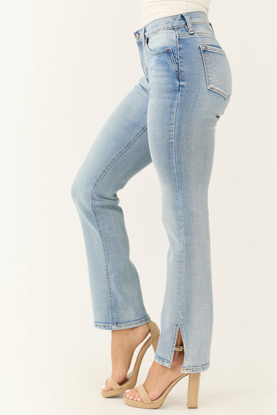 Women's Light Blue Jeans Straight Leg | LouLou Couture