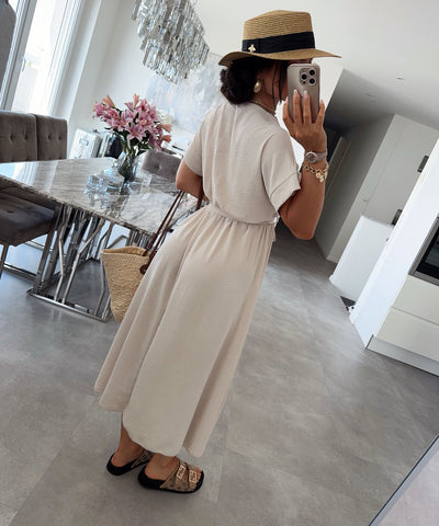 Beige Comfy Dress | LouLou Couture