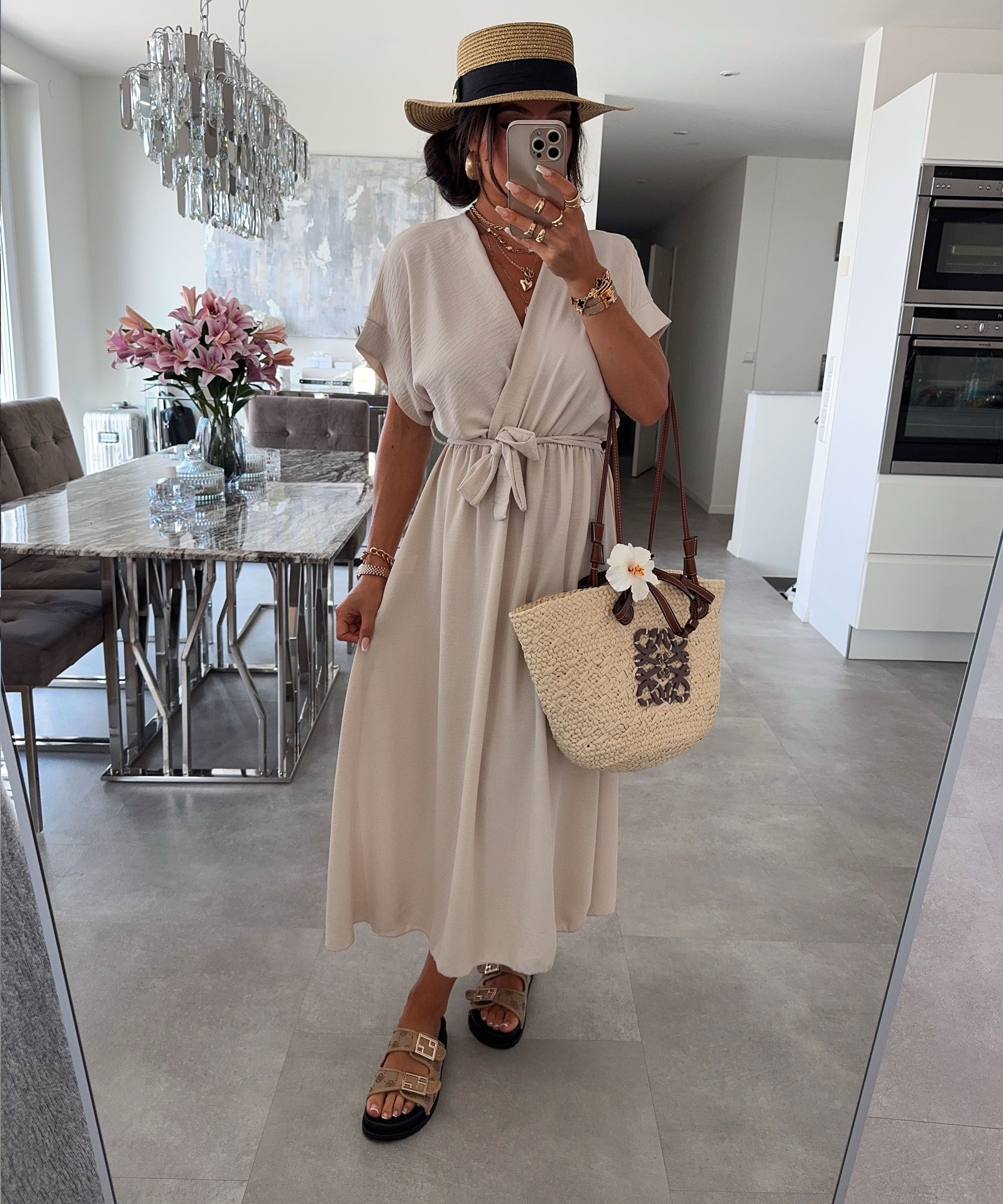 Beige Comfy Dress | LouLou Couture