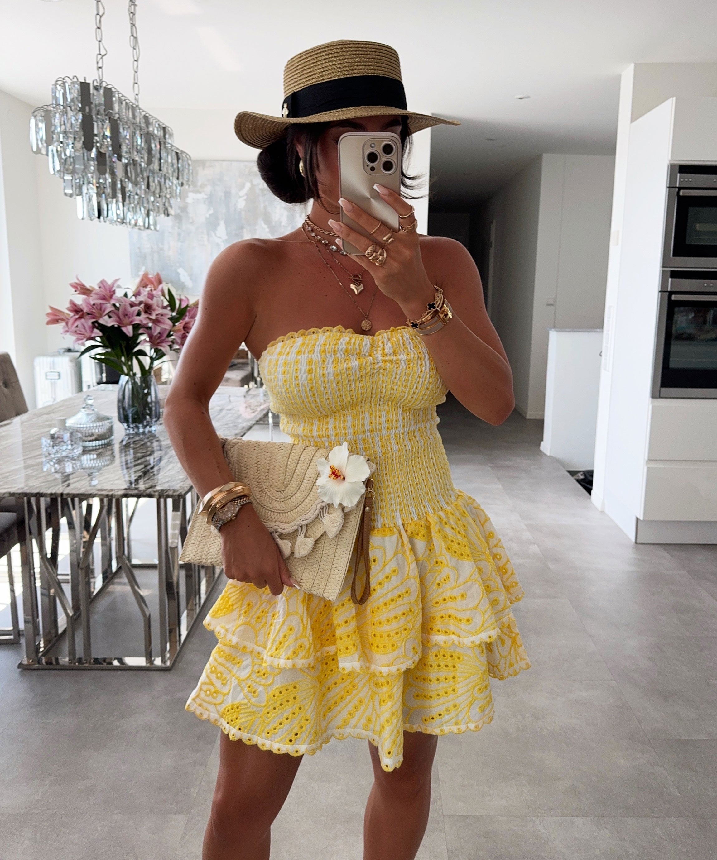 Yellow Floral Canary Dress | LouLou Couture