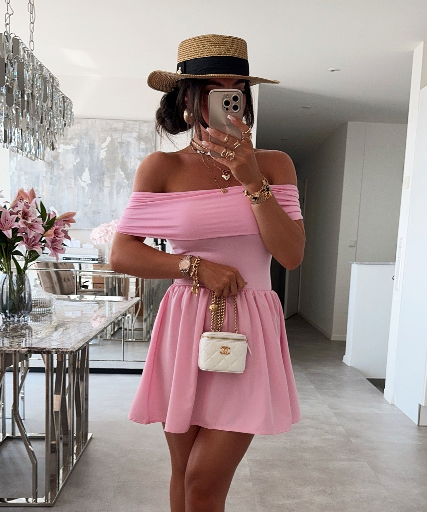 Pink Satin Dress | LouLou Couture