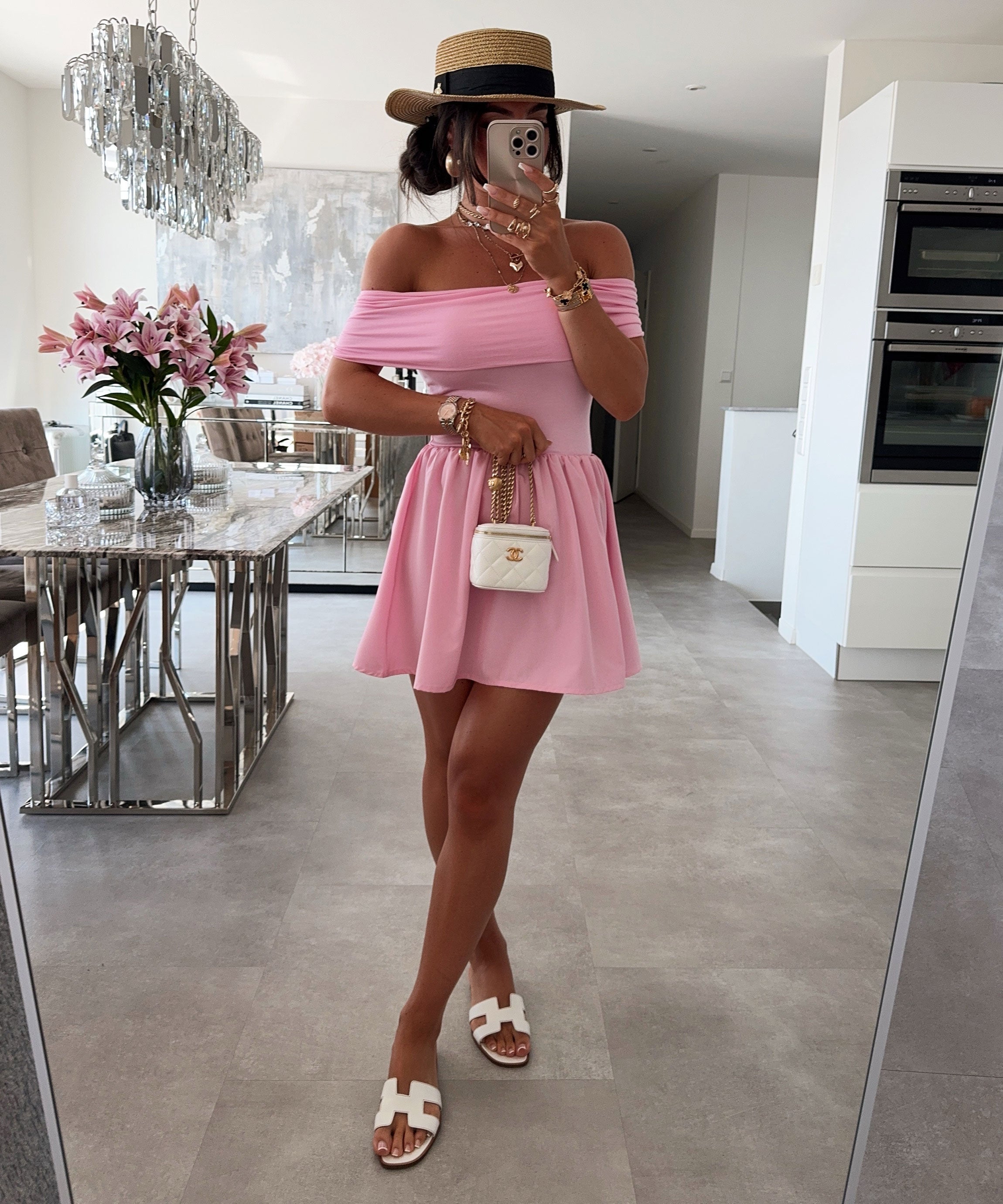 Pink Satin Dress | LouLou Couture