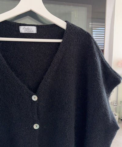 Draped Shoulder Cardigan | LouLou Couture