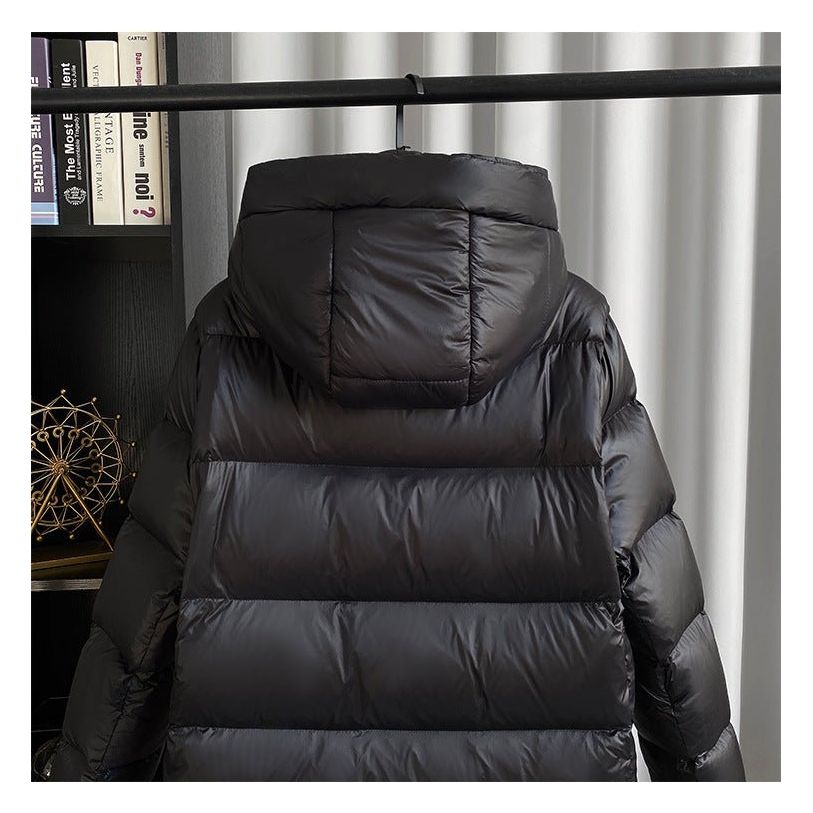 Long Quilted Winter Jacket With Hood and Zip | LouLou Couture