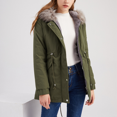 Warm Velvet-Trimmed Parka | LouLou Couture