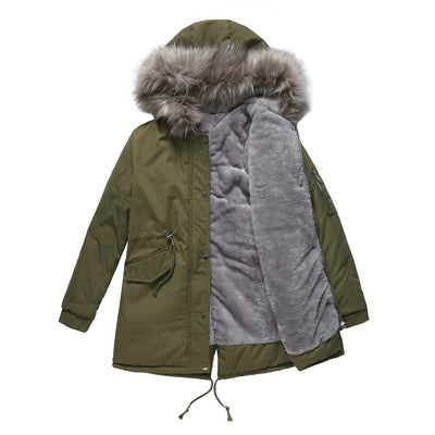 Warm Velvet-Trimmed Parka | LouLou Couture