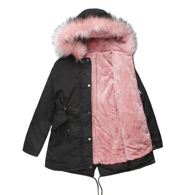 Warm Velvet-Trimmed Parka | LouLou Couture