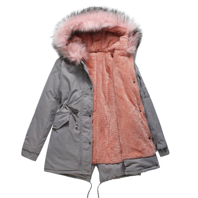 Warm Velvet-Trimmed Parka | LouLou Couture