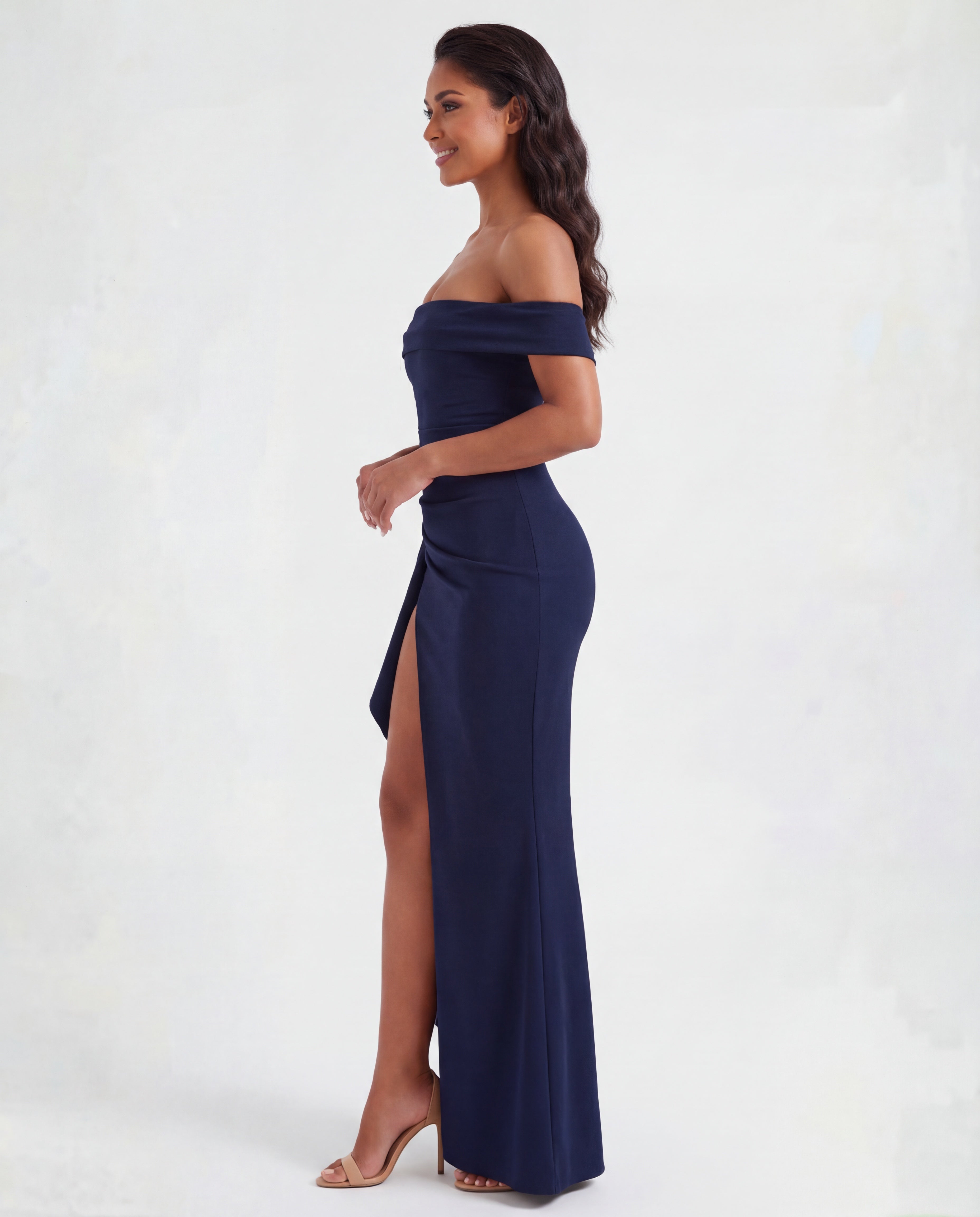 ruched maxi bodycon dress Ruched Bodycon Maxi Dress(MS219) olive green / XXL