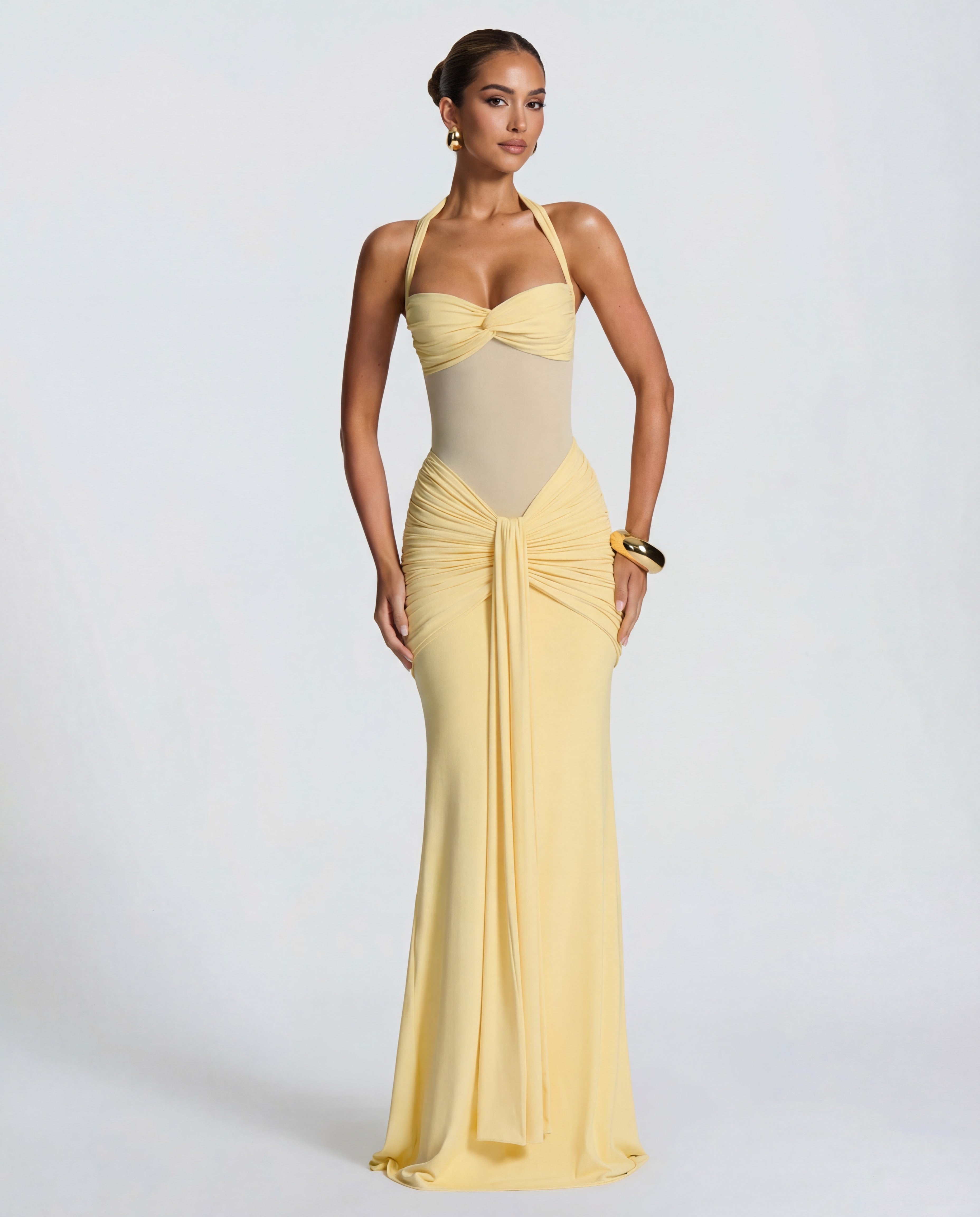 lorenne mesh maxi dress Lorenne Mesh Maxi Dress - Black