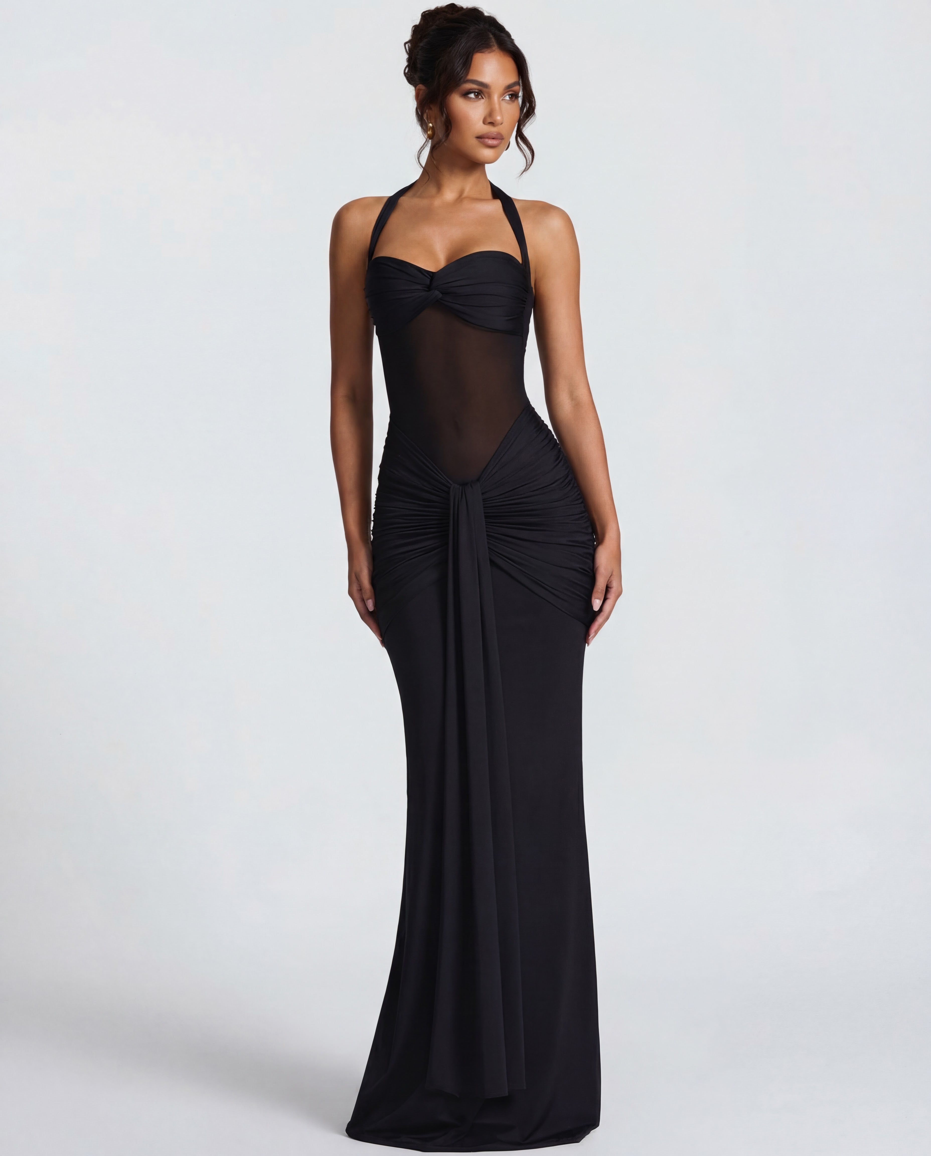 valentina draped corset maxi dress Valentina Sarong Corset Silk Lace Maxi Dress