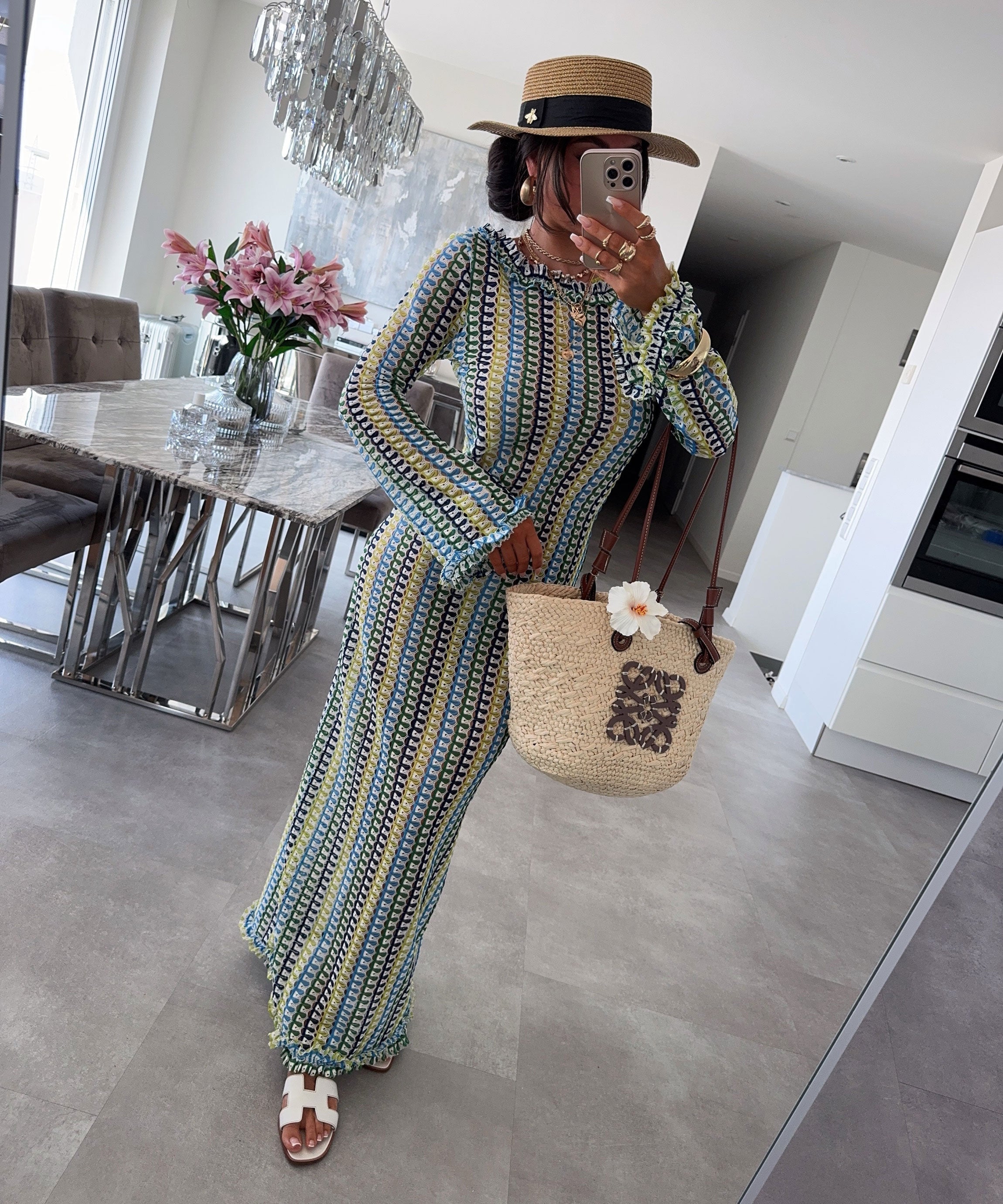 Colourful Ruffle Maxi Dress | LouLou Couture