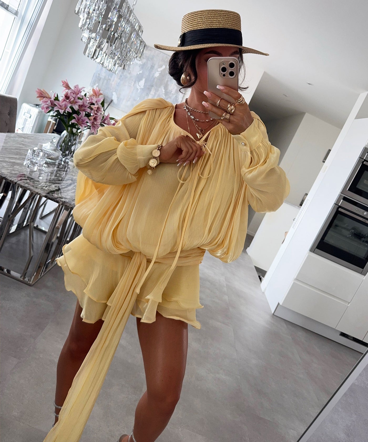 Yellow Knit Dress | LouLou Couture