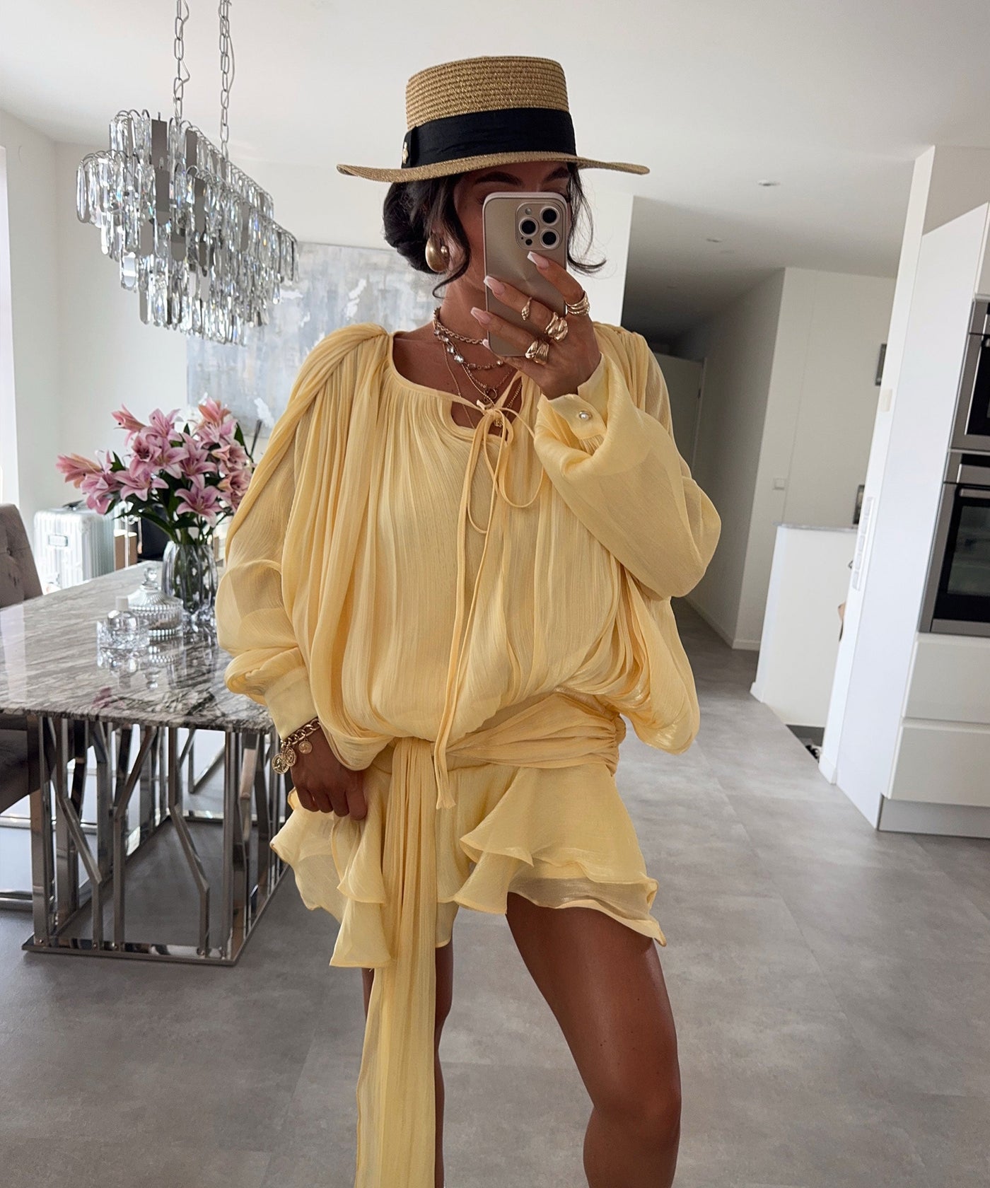 Yellow Knit Dress | LouLou Couture