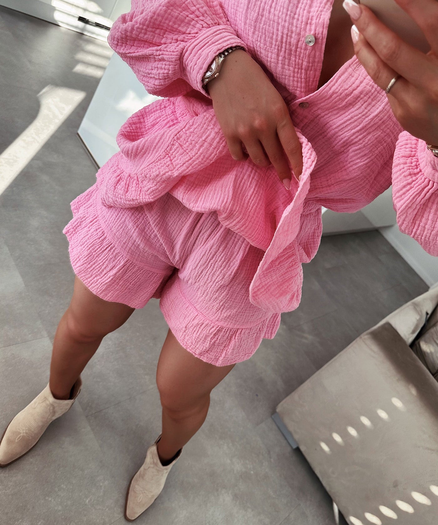 Pink Cotton Jumpsuit | LouLou Couture