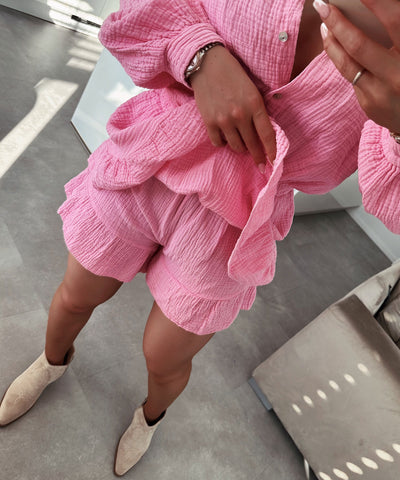 Pink Cotton Jumpsuit | LouLou Couture