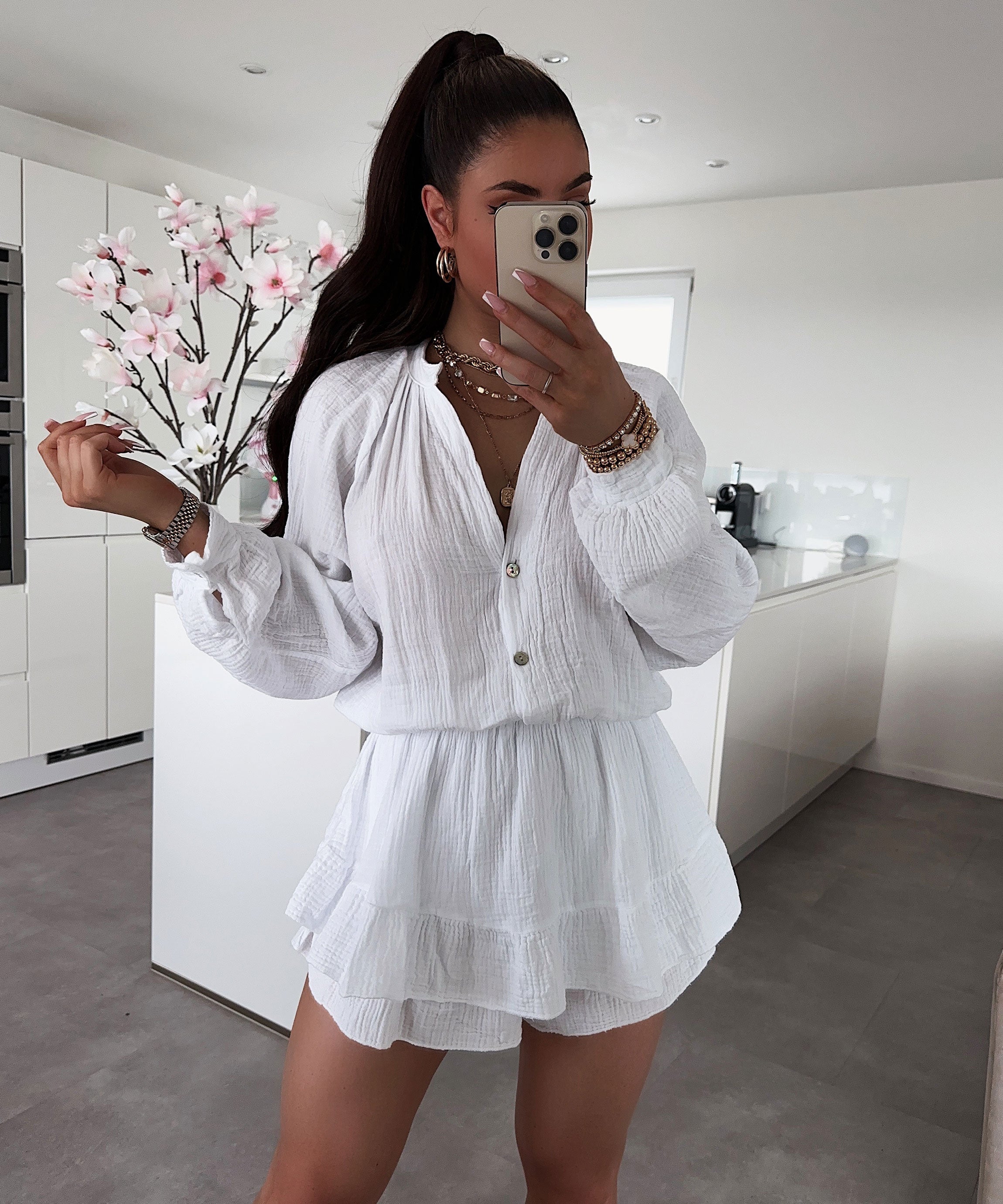 White Snow Jumpsuit | LouLou Couture