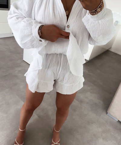 White Snow Jumpsuit | LouLou Couture